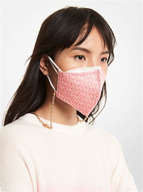 michael kors protective face mask|Signature Stretch Cotton Face Mask .